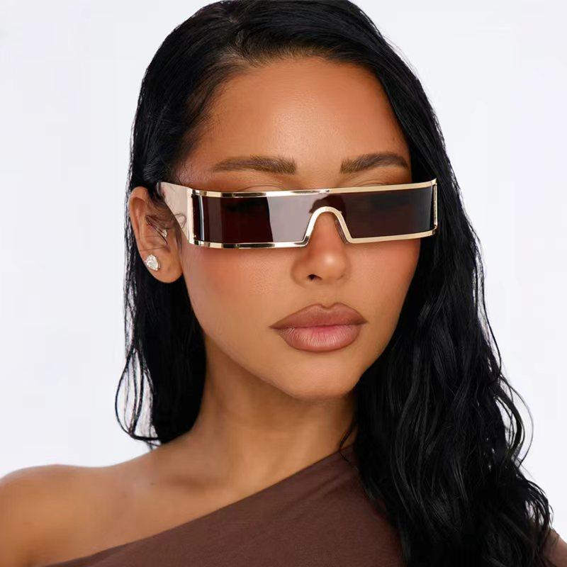 Cyberpunk Sunglasses Metal Frame Uv400 Sunshade For Fashionable Travel And Outdoor Activities