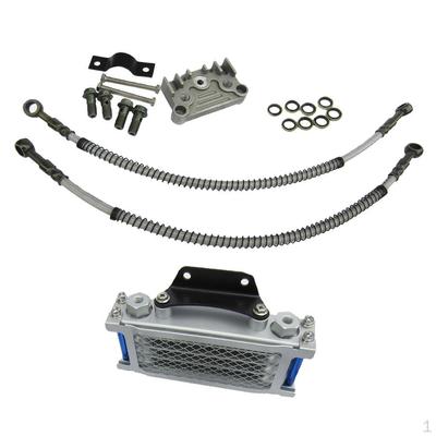 Aluminum Engine Oil Cooler Kit Radiator Fit for 1250cc Dirt Bike
