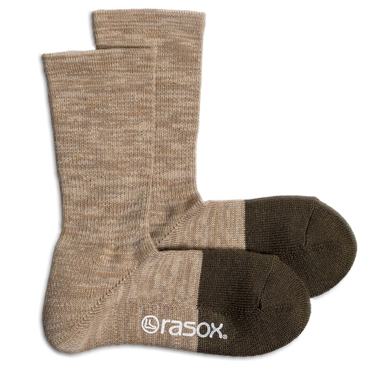 

Носки новые теплые шерстяные Crew Sand Beige [Lasox]
