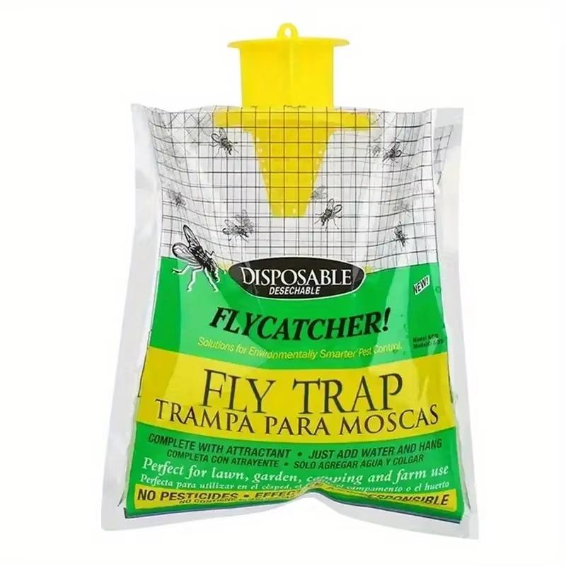 

1 Pcs / 5Pcs Outdoor Hanging Fly Trap Bag With Bait Disposable Non-Toxic Insect Catcher For Garden Farm Use