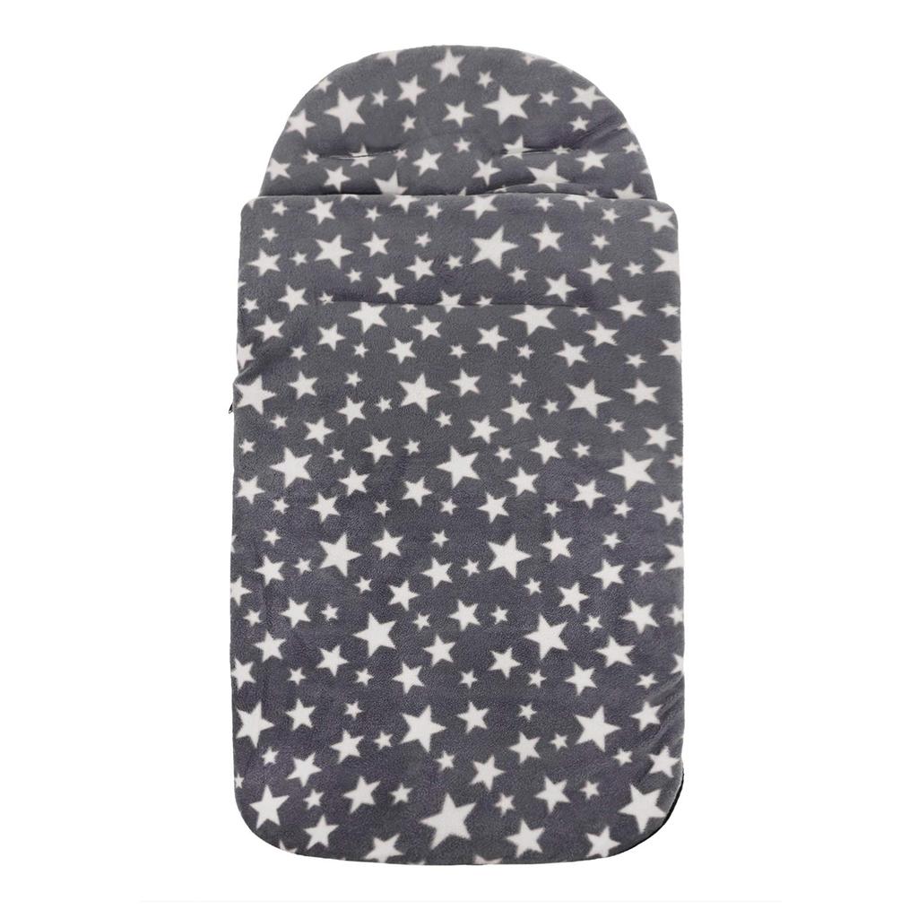 Footmuff for Stroller, Warm, Cold Protection, Autumn/Winter, Envelope Style Sleeping Bag, Warm, Soft, Star Pattern, Windproof, Swaddle, Baby Cuddle, M