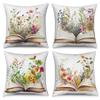 Modern Sofa Pillow Cover Living Home Decor Tropical Flower   Decorative Cushion  Throw