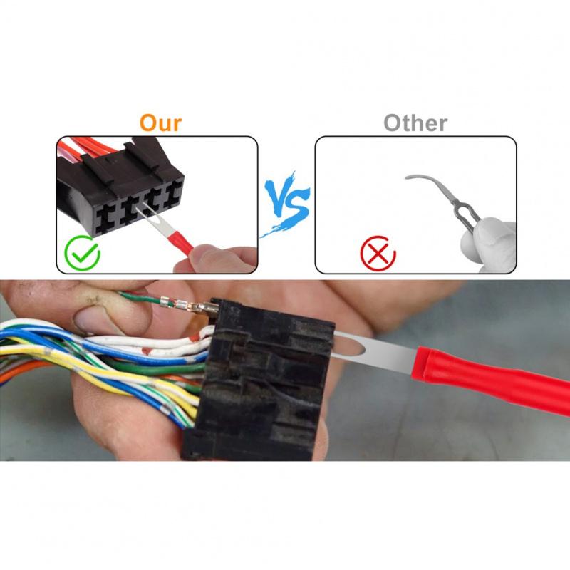 Accessori Auto 21 Pezzi Set di Strumenti per la Rimozione dei Terminali Rossi Estrattore di Pin per Connettori Elettrici