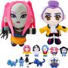 =  Anime Kpop Demons Hunters Plush Cute Purple Tiger Black Hat Magpie With 3 Eyes Monster Hunt Girl Group Doll For Fans Gifts