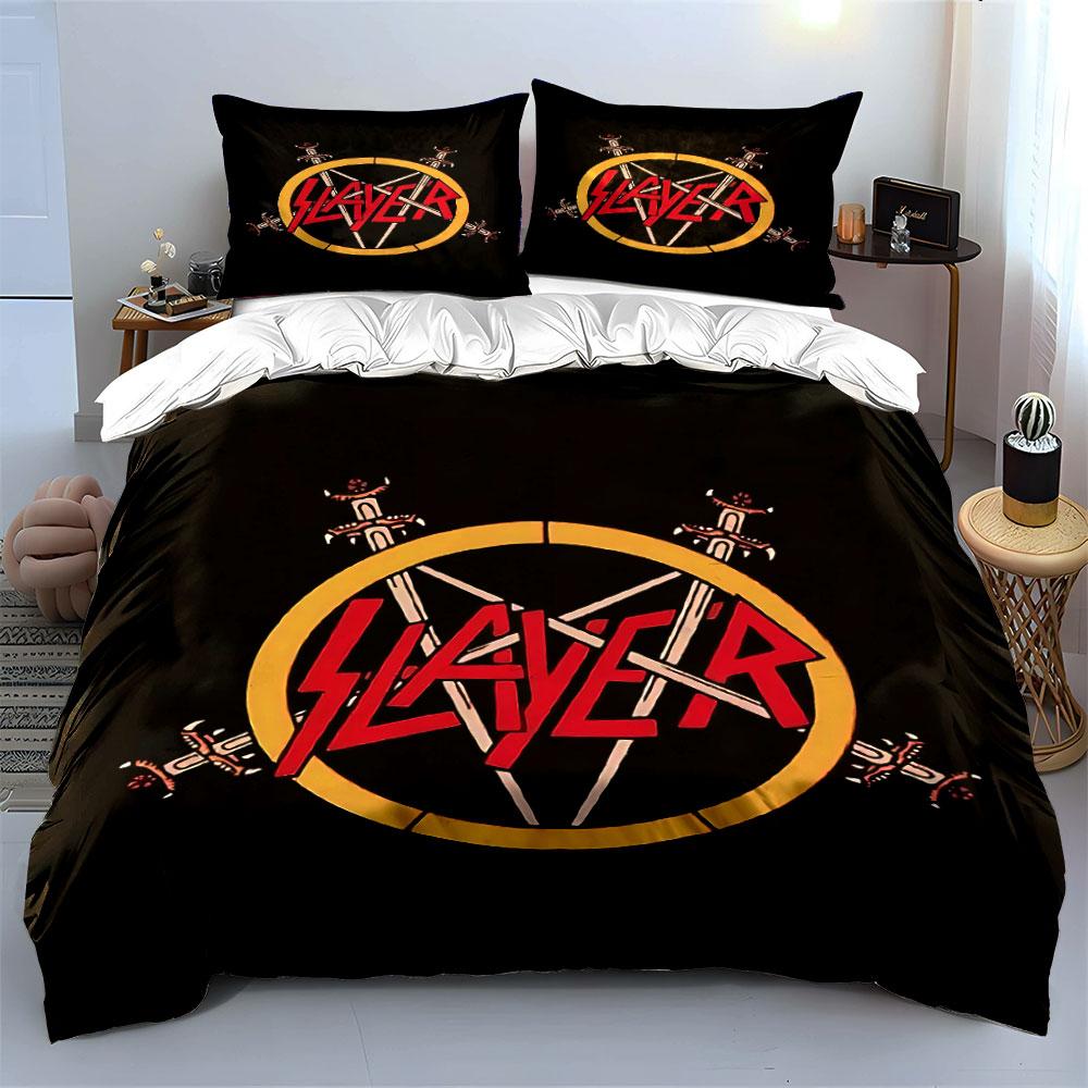 "Slayer Band Logo Bedding Set" Bedding Duvet Cover Set Duvet Cover Pillowcases (1 * Duvet Cover 2 * Pillowcases, Without Duvet Insert)