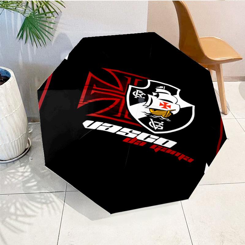 Vasco Football Club Printed Automatic Umbrella, 8-Frame for Travel, camping, Casual Umbrella, Essential Gift for for family and friends