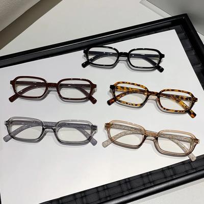 New Square Frame Female Hd Presbyopia Glasses Ultra-Light Anti-Blue Light Glasses Retro Fashion Reading Glasses 0 To 4.0