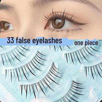 Yue Jiao Niang Natural Airy Sunflower Fairy False Eyelashes - A+V Thin Stem