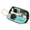 Artisan & Artist Brand Slope-Shaped Makeup Pouch, Pirouette, 3WP-PR110H, Horse Print, Black