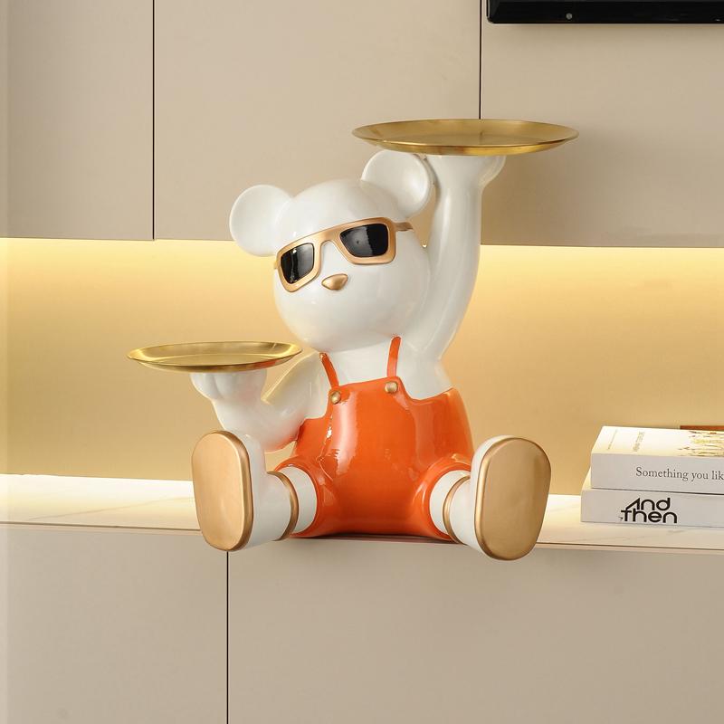 

Celebrity Lucky Cat TV Cabinet Decor: Violent Bear Ornament, Housewarming Gift