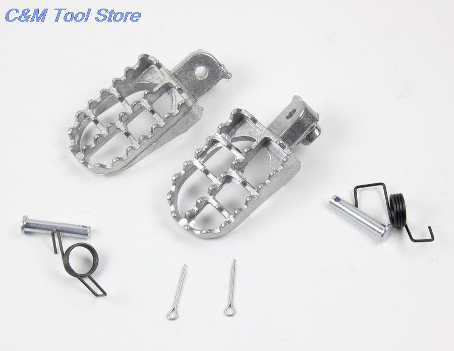 New 3.1 Inch Length X 2.0 Inch Width Foot Pegs Pedals for For PW 50 (ALL) PW80 (ALL) Footrests Foot Pegs