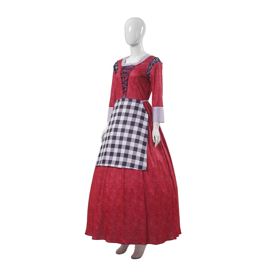 Snow Movie White Live Action Cosplay Red Dress Live Stage Costume Performance