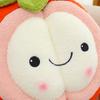 Simulation fruit throw pillow office nap doll cute mangosteen plush toy seat cushion birthday gift