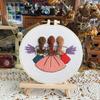 1pc Twin Flower Pattern DIY Embroidery Kit for Beginners
