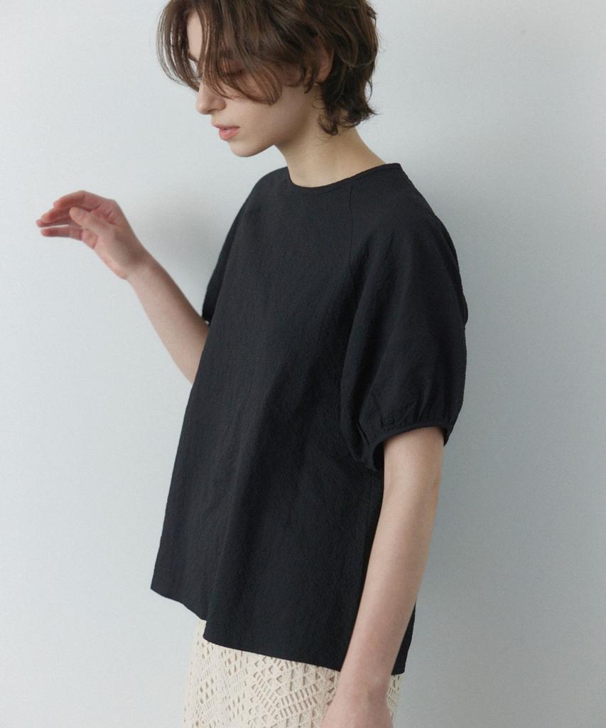 Okuka Voluminous Puff Blouse - Black