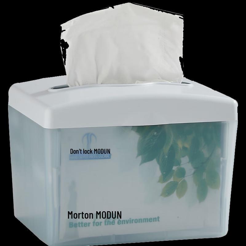 Morton M-5817W Tabletop Plastic Tissue Box