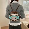 Korean Style Siamese Cat Plush Headphones Backpack, Cute Small Girly Backpack For Girls Travel Schoolbag Pet Kawaii Shoulder Bag
