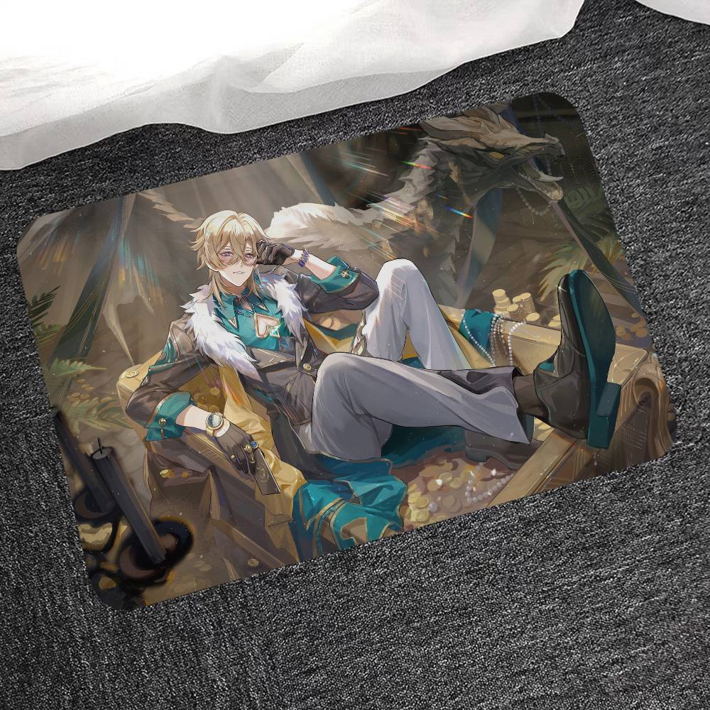 Game Character Aventurine Entrance Door Mat Nordic Style Home Doormat Bathroom-Toilet Mats Bedroom Hotel Decor Mat