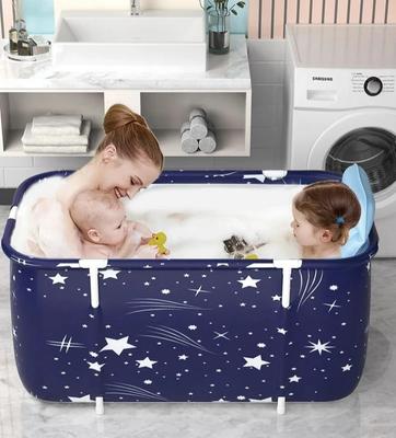 Prenosná skladacia vaňa pre dospelých Vaňové vedro Bidet Telo pre deti Veľká kapacita Udržiavanie horúcej a studenej Skladacia vaňa SPA Vaňový sud