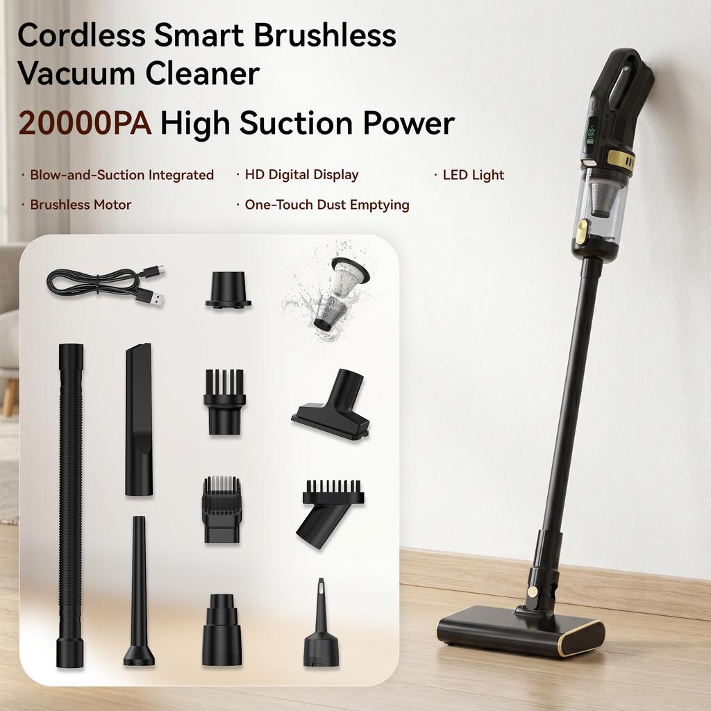 Handheld Vacuum Cleaner 20000PA Large Suction, Portable Blowing and Suction All-in-one Machine, Car and Household Dual-purpose