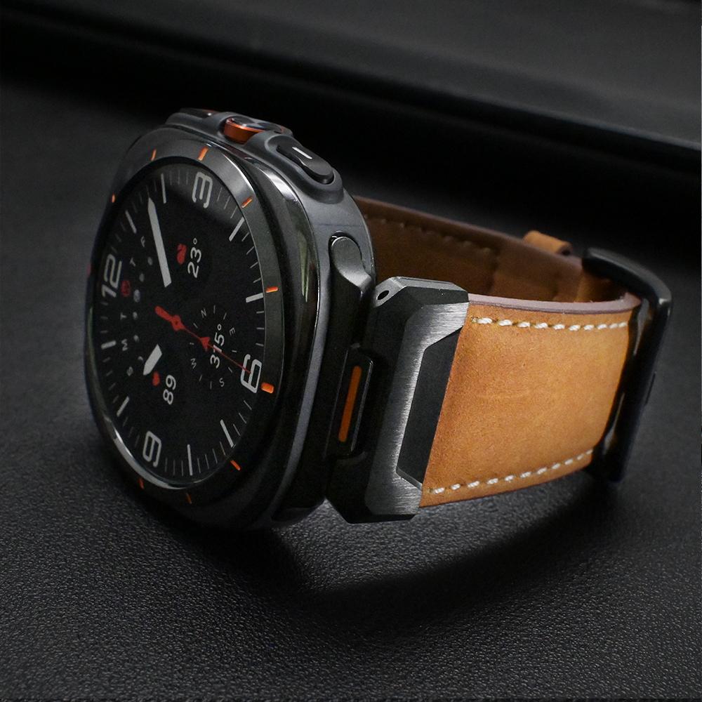 Leather Business Band For Samsung Galaxy Ultra Watch 47mm Quick Fit Strap Correa For SAMSUNG GALAXY ULTRA 7 47MM Luxury Bracelet