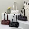 Borsa a Mano Vintage da Donna Grande Capacità 2025 Borsa da Sottobraccio per il Pendolarismo Borsa Tote Casual Coreana a Spalla Singola