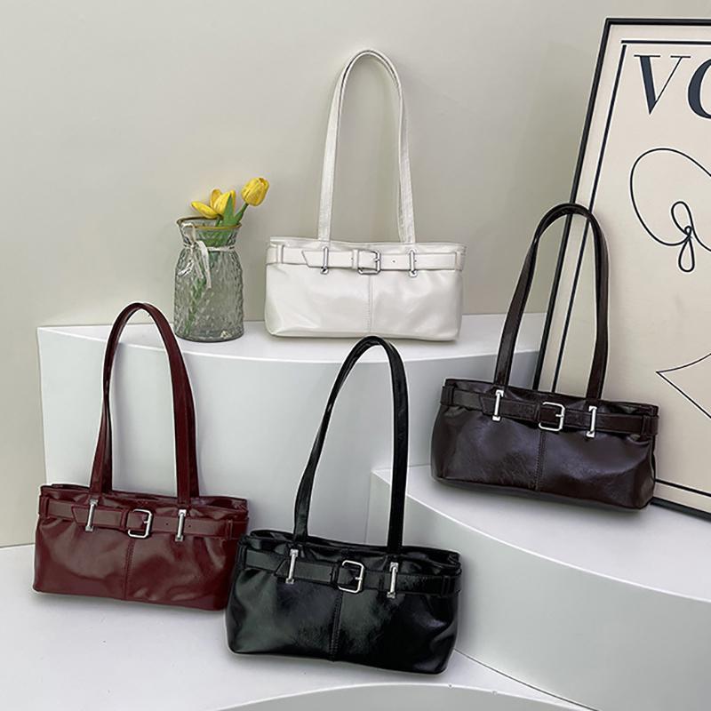 Borsa a Mano Vintage da Donna Grande Capacità 2025 Borsa da Sottobraccio per il Pendolarismo Borsa Tote Casual Coreana a Spalla Singola