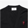 Ami Small Heart Logo V Neck Men S Cardigan Bfhkc111 Kn0025 001