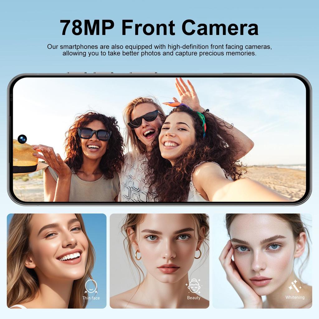 Smartphone A17 Pro Max: 7.3-inch Android, 16GB RAM + 1TB ROM