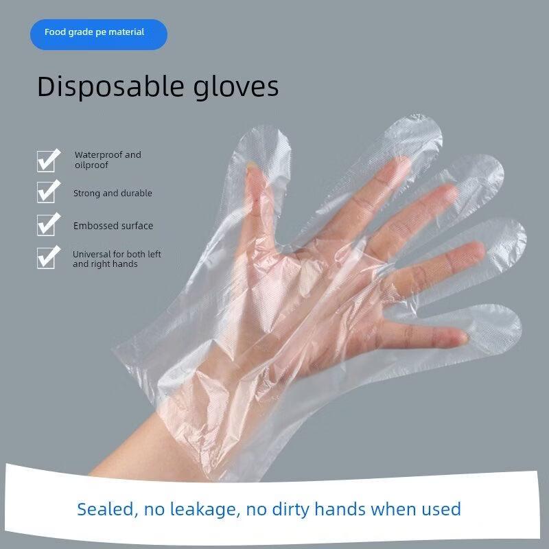 ZISIZ Food Grade Disposable Plastic Gloves