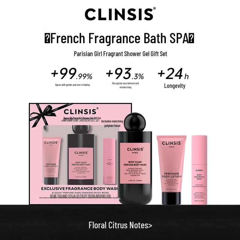 CLINSIS Paris Girl Fragrance Bath & Body Gift Set