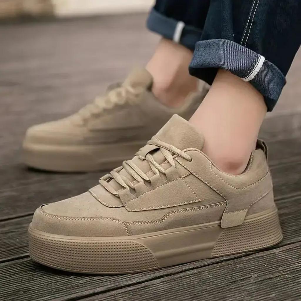 Retro Men's Casual Work Shoes, Men's Skateboarding Shoes, Wear-resistant and Shock-absorbing Sports Training Shoes, Flat Shoes