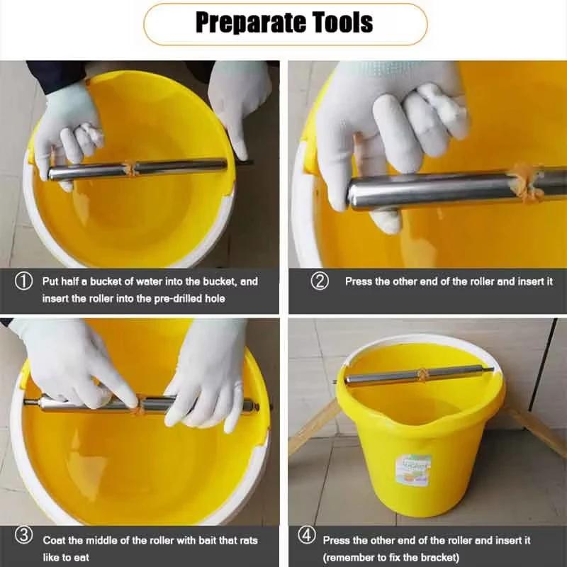 Reusable Roller Mousetrap Easy Install Home Farm Warehouse Garage Mouse Control Device