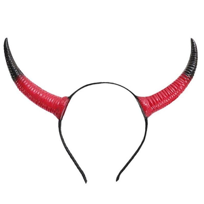 

Halloween Cattle Horn Headbands Cosplay Cattle Horn Headwear Hairbands Headwear Halloween Hairbands Birthday Party красный