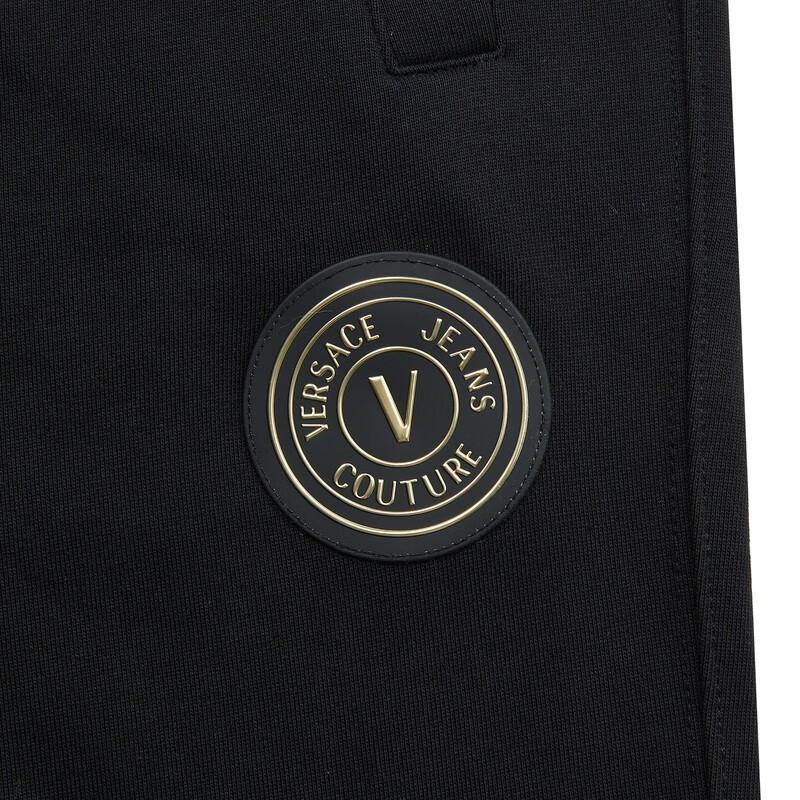 VERSACE JEANS COUTURE SS23 Knitted Sweatpants Men's Black 74GAAY01-CF00Y-899