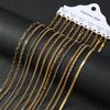12Pcs Stainless Steel Chain Bracelet Set For Women Men Twisted Rope Snake Chain Wristband Bangle Waterproof Fashion Jewelry