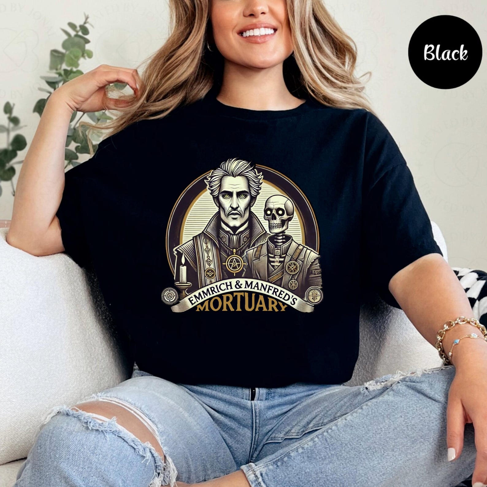 Emmrich & Manfred s Mortuary T-Shirt: Dragon Age Necromancer Tee 4XL
