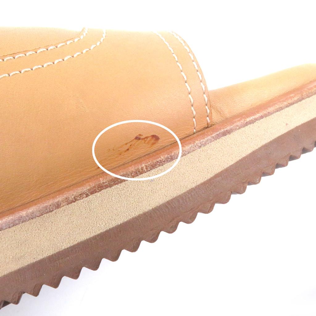 Very Good HERMES Sandals Stitch Design Shower Sandals and Slides beige Used