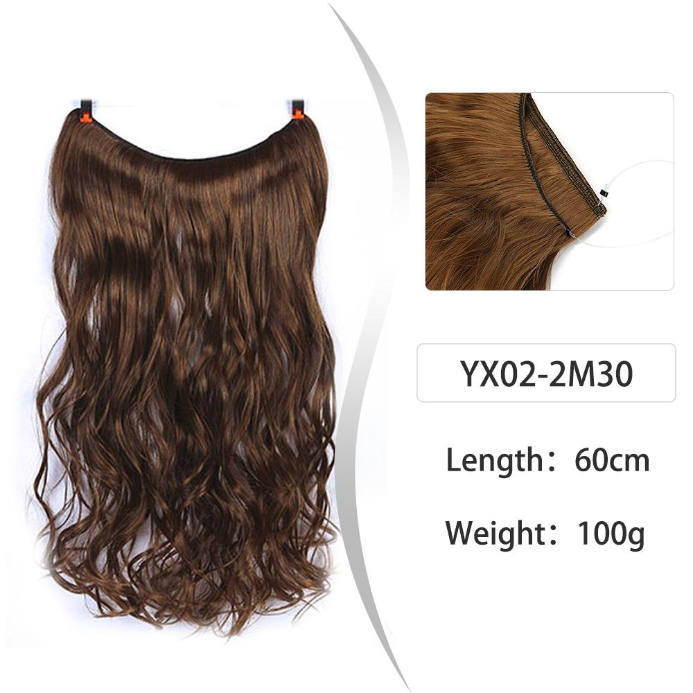 

Синтетическая волна, длинные невидимые волосы для наращивания без клипс, натуральный цельный парик, наращивание волос