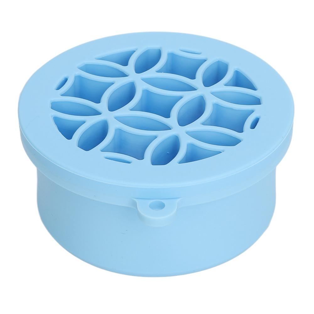 Blue Silicone Makeup Brush Cleaning Mat Sponge And Powder Puff Washing