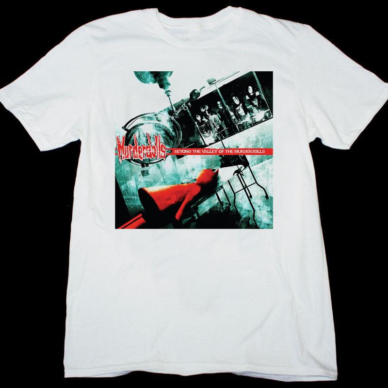 НОВЫЙ Белый Футболка Группы Murderdolls Beyond The Valley Of The Murderdolls BT651 Унисекс Футболка S