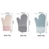 Heat-Resistant Multicolor Silicone Oven Gloves - Anti-Scald, Thickened for Kitchen & Microwave Use