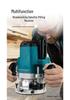 High-Power Multi-Functional Router: Industrial-Grade Bakelite Milling, Woodworking Engraving, Trimming, and Grooving Machine. Electric Tools.