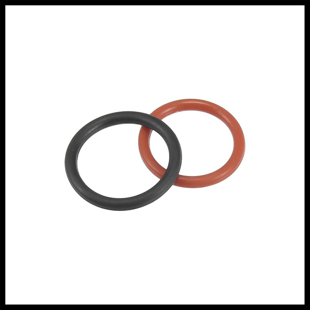 Power Steering Pump O-Ring Inlet Outlet Seals Connector Gasket Fit for Honda Accord - Pack of 4 Black Red Durable Material
