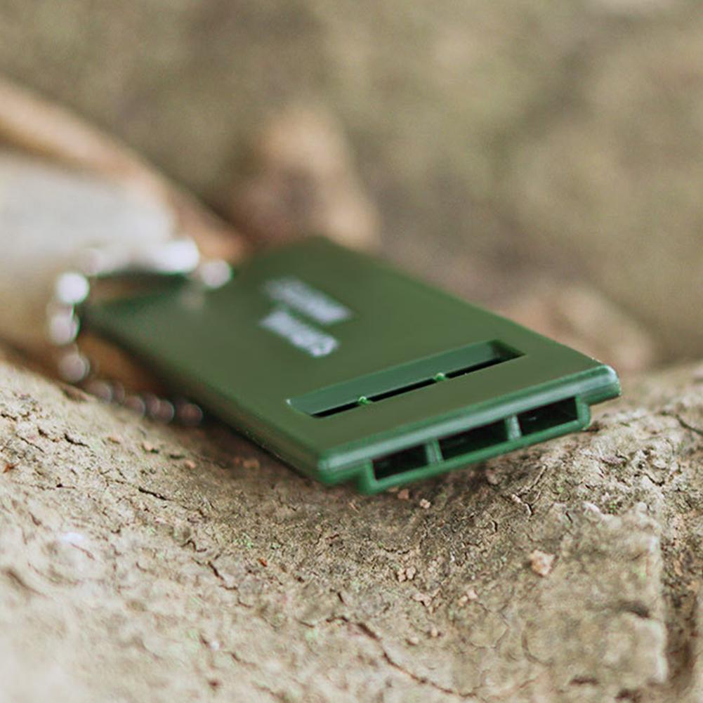 Triple Frequency Survival Whistle with Keychain High-Pitch Emergency Safety Whistle for Outdoor Camping and Wilderness Rescue