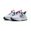 Run Flow Anti Kick Low Top Kids' Running Shoes White Cyan Children Aged 3 7 Years Old DR0471-101