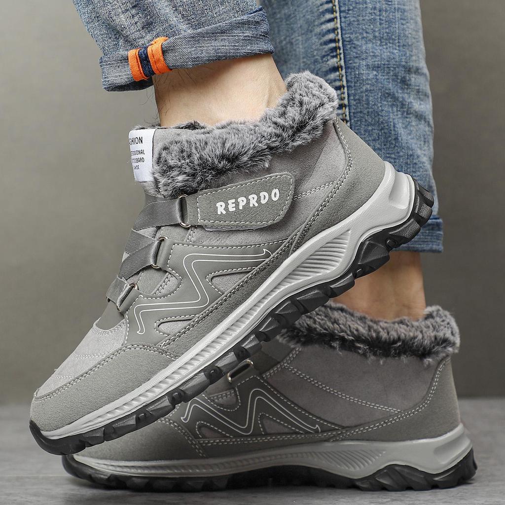 Männer Schnee Stiefel Outdoor Schuhe Für Männer Dicke Sohle Turnschuhe für Männer Winter Schuhe Botines Tenis Warm Halten Fluff Herren stiefeletten