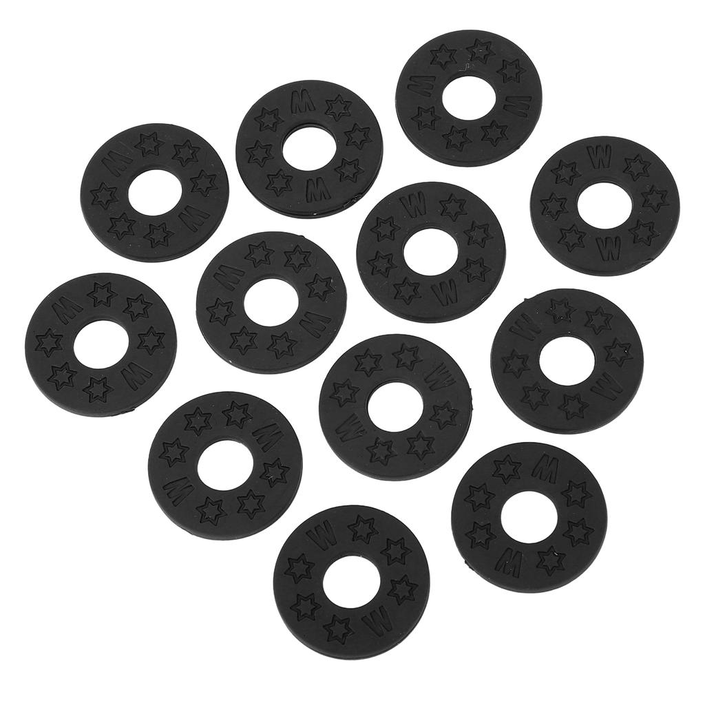 12PCS Guitar Strap Non Slip Locks PE Material Strap Protector Blocks for Acoustic Guitar Ukulele Bass