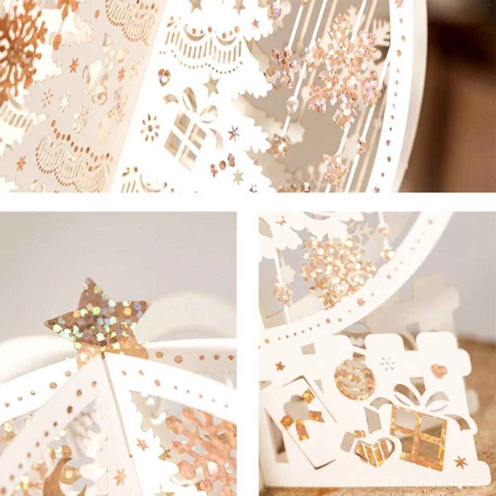 Three-dimensional Blessing Card Hollow Holiday Card  Winter Holiday