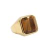 2026 Jewelry European and American Personalized Simple Square Gemstone Tiger Eye Men's Jewelry Ring
